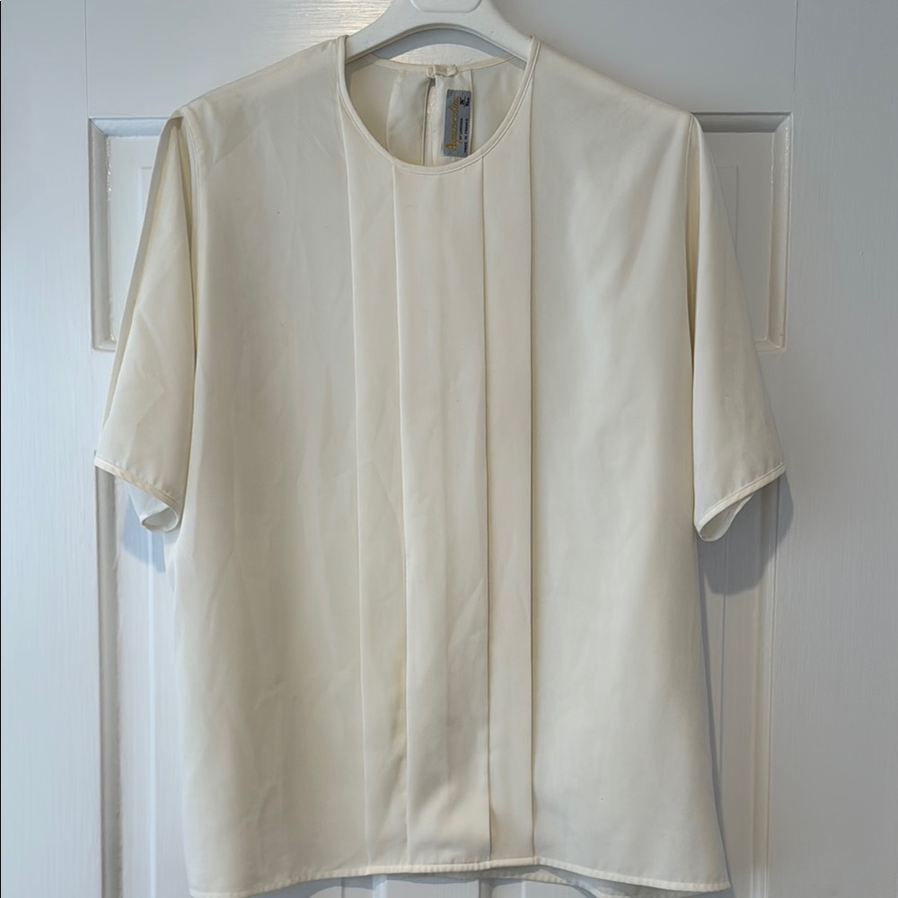 Vintage silky blouse by Aquascutum London made in France
